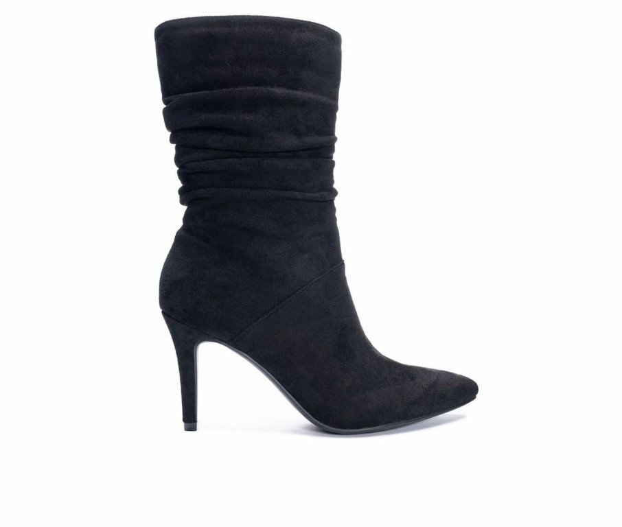 Heeled Boots * | Women'S Cl By Laundry Refine Chic Suede Mid Calf Boots