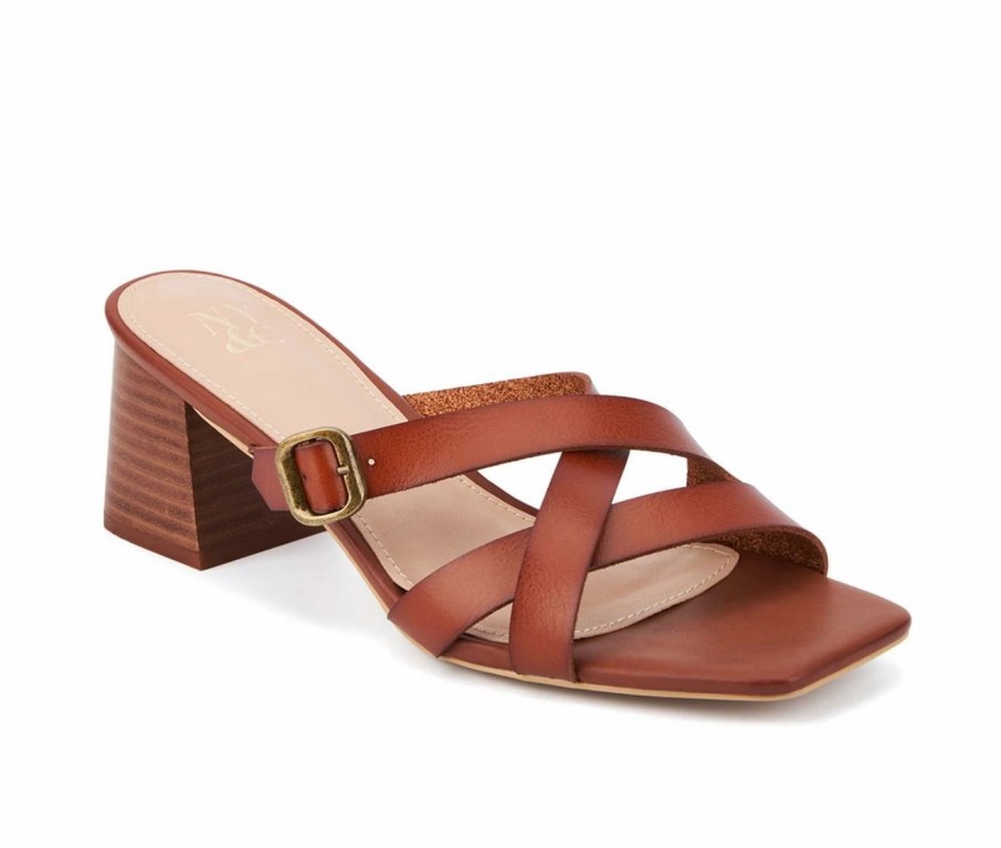 Heeled Sandals * | Women'S New York And Company Fantasia Dress Sandals