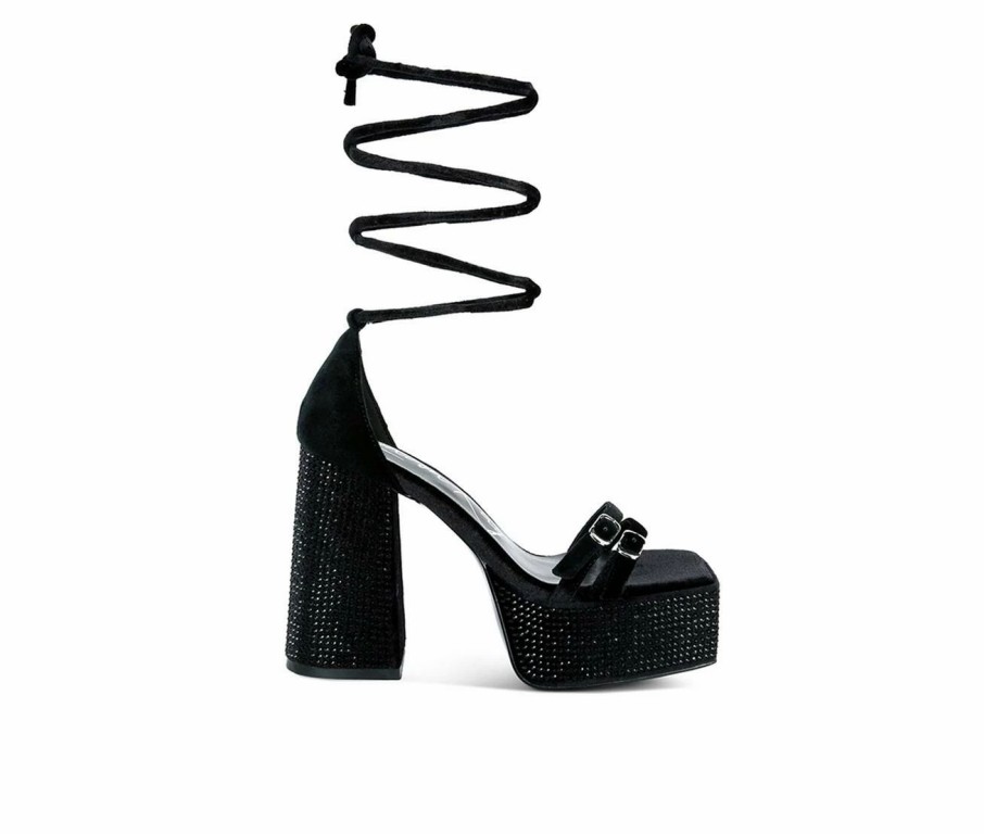 Heeled Sandals * | Women'S Rag & Co Firecrown Platform Dress Sandals