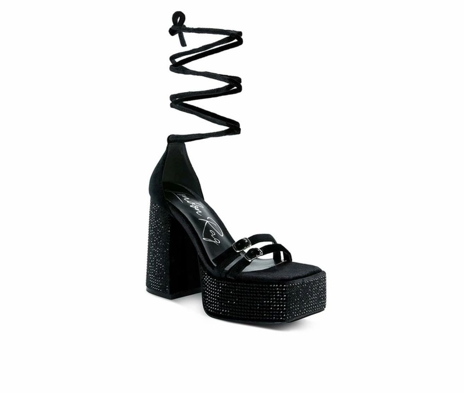 Heeled Sandals * | Women'S Rag & Co Firecrown Platform Dress Sandals