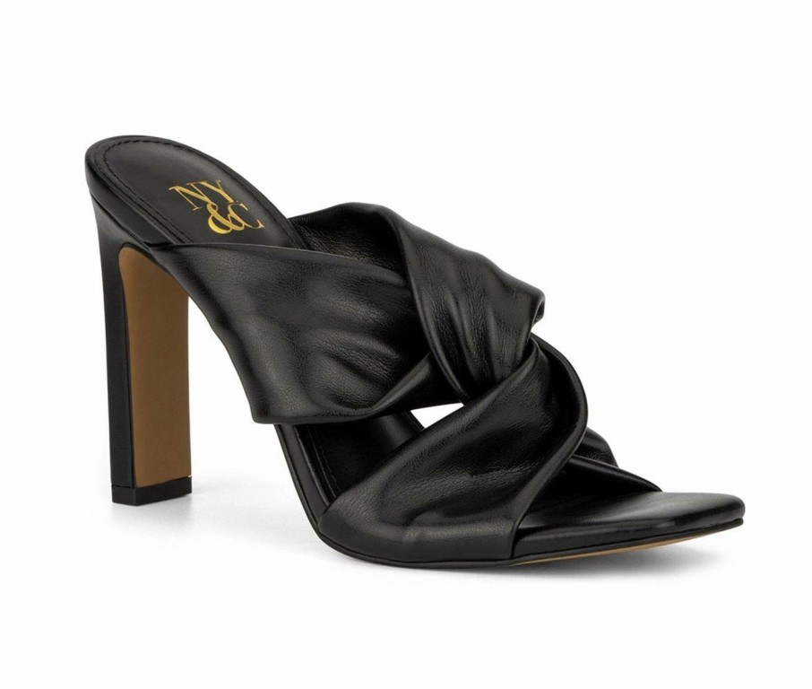 Heeled Sandals * | Women'S New York And Company Gabby Dress Sandals