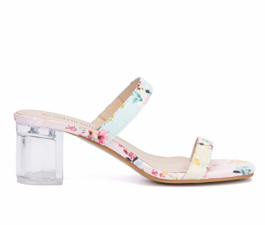 Block Heels * | Women'S Olivia Miller Giulia Dress Sandals